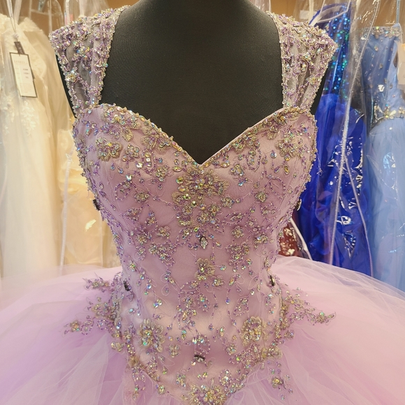 Light Purple Tulle Fairy Gown - Picture 4 of 11